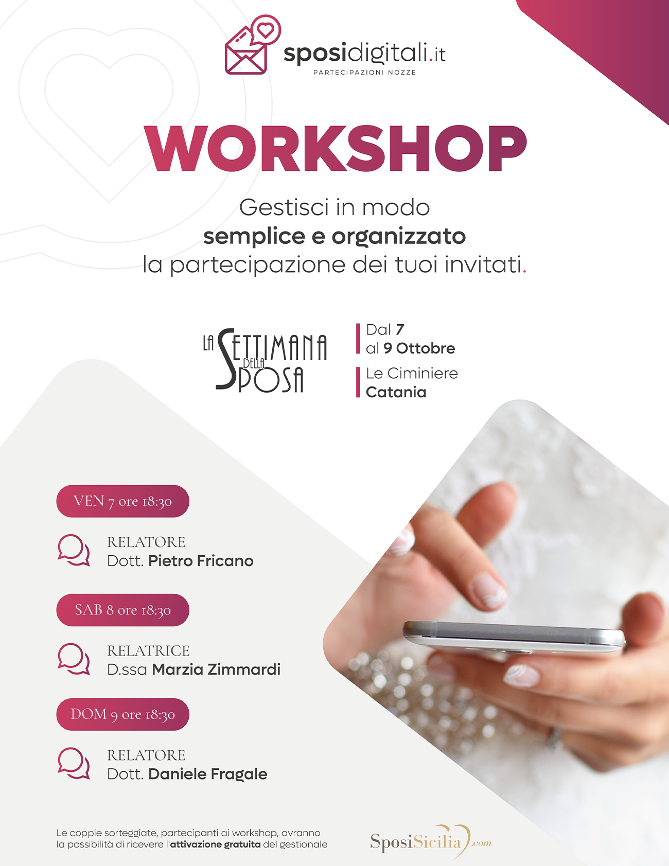 Workshop Sposi Digitali: la Settimana della Sposa