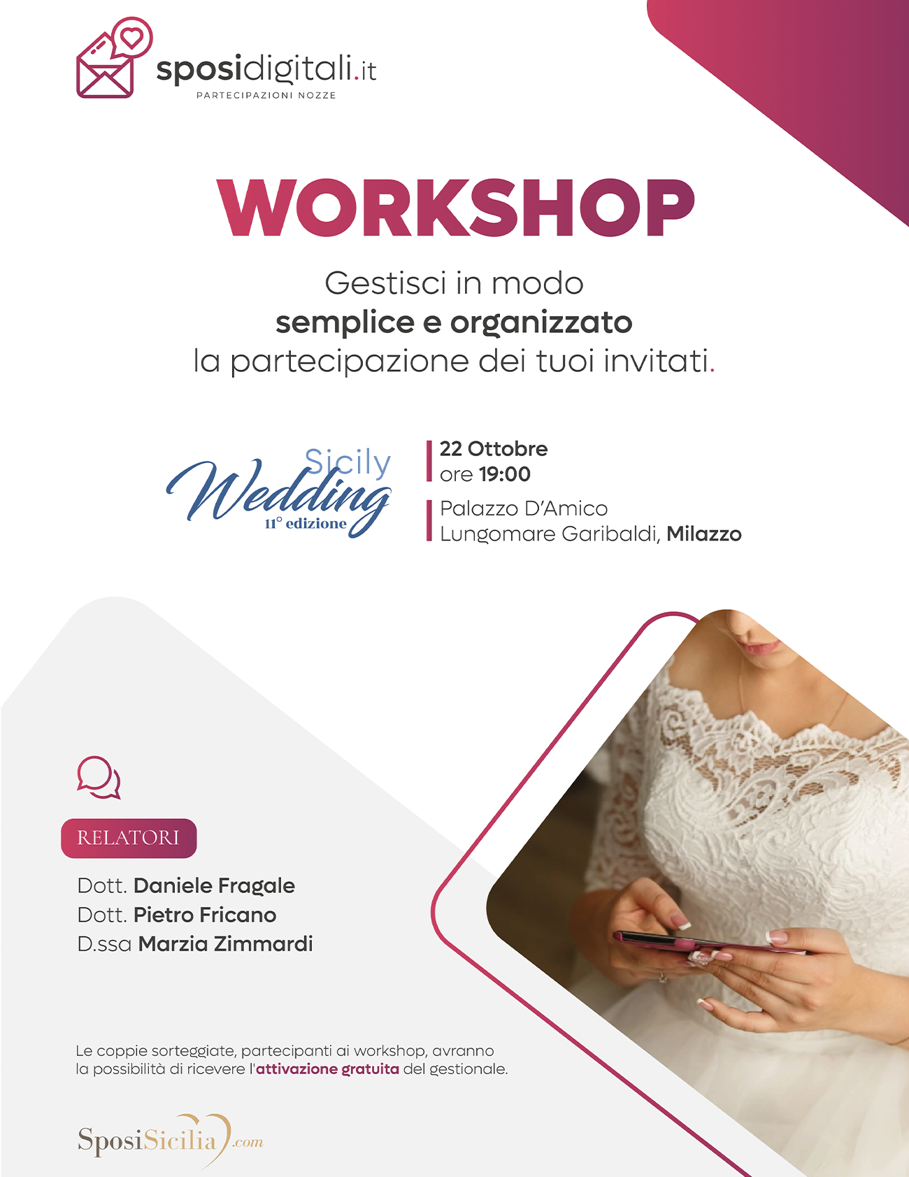 Workshop Sposi Digitali: Sicily Wedding